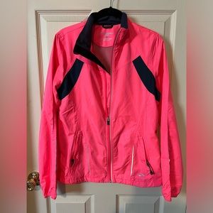 Brooks Hot Pink Windbreaker / Running Jacket - size M